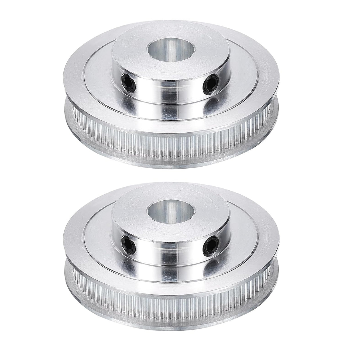 2pcs GT-2 Pulley Synchronous Wheel 80 Teeth 12mm Bore, Fit with 6mm Width Belt, Aluminum Alloy Timing Pulley Wheel for 3D Printer, CNC Machine