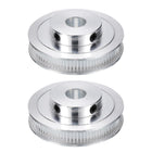 2pcs GT-2 Pulley Synchronous Wheel 80 Teeth 12.7mm Bore, Fit with 6mm Width Belt, Aluminum Alloy Timing Pulley Wheel for 3D Printer, CNC Machine