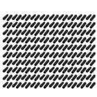 200Pcs 2mm Inner Dia PVC Flexible Vinyl End Cap Screw Thread Protector Cover Black