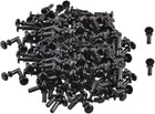 200 Pcs Black Nylon 3.0mm Bottom Dia Push Clips Rivets Fasteners R3090