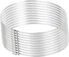 11.5 Inch 430 Stainless Steel Duct Clamps, 10 Pcs Adjustable Hose Clamps with Worm Gear Pipe Clamp Air Duct Clamp for Flexible Ducting Heating Cooling Exhaust Ventilation