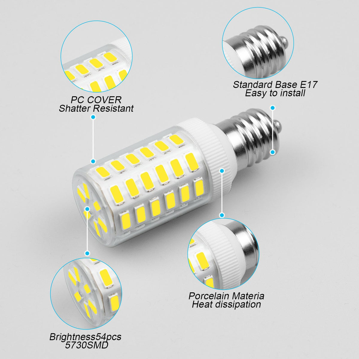Kei D28k Kel 2812 Kühlschrank Leuchtmittel E17 LED Ersatzlampe 6W