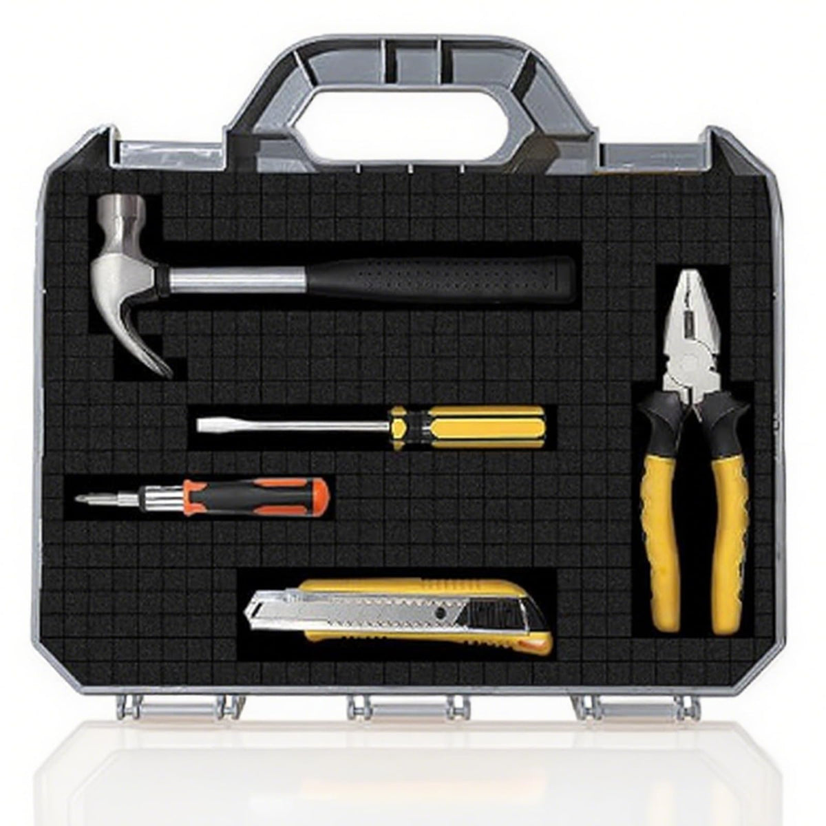 4 Pcs 16 x 12 x 2 Inches Pick and Pluck Foam Inserts For Cases, Toolboxes