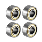 LinkMejor 684ZZ Ball Bearing 4mm x 9mm x 4mm Double Shielded 684-2Z Deep Groove Bearings, Carbon Steel (Pack of 4)