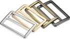LinkMejor 38.6mm(1.52") Flat Metal Slide Strap Adjustable Buckle 4 Colors 4pcs