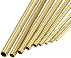 Brass Round Tube 2mm-6mm OD 0.5mm Wall Thickness 300mm Length Tubing, Pack of 11