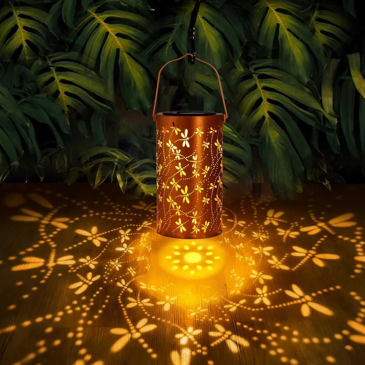 LinkMejor Lanternas Solares Dragonfly à Prova d'Água Luminárias de Suspensão ao Ar Livre
