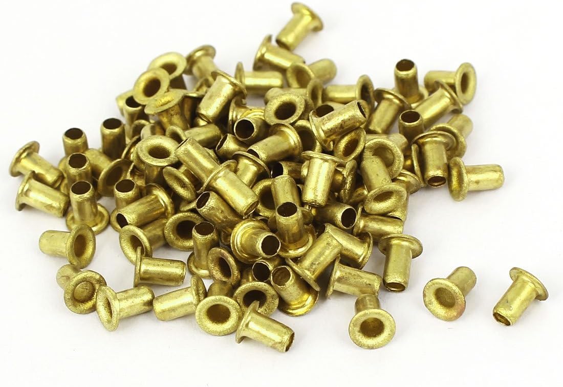 3mm x 5mm Through Hole Rivets Hollow Grommets PCB Circuit Board 100pcs
