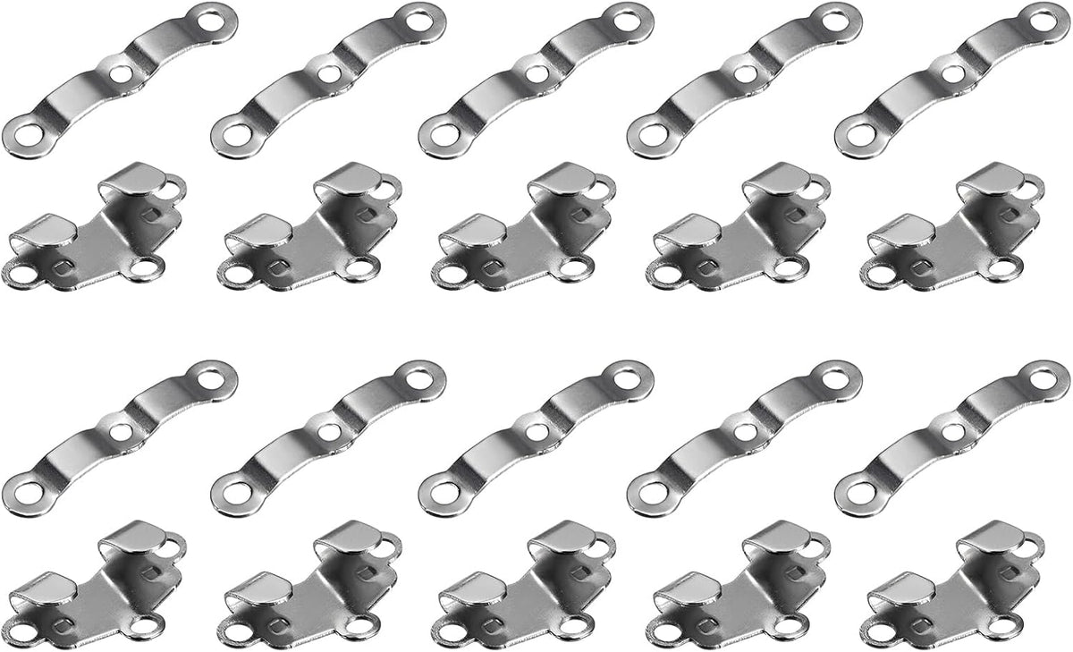 LinkMejor Sewing Hooks and Eyes Closure Set for Trousers, Copper Clothing Fasteners for Pant