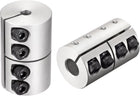 2pcs 6.35mm to 10mm Shaft Coupling 25mmx40mm Coupler Aluminum Alloy Joint Motor for 3D Printer CNC Machine DIY Encoder