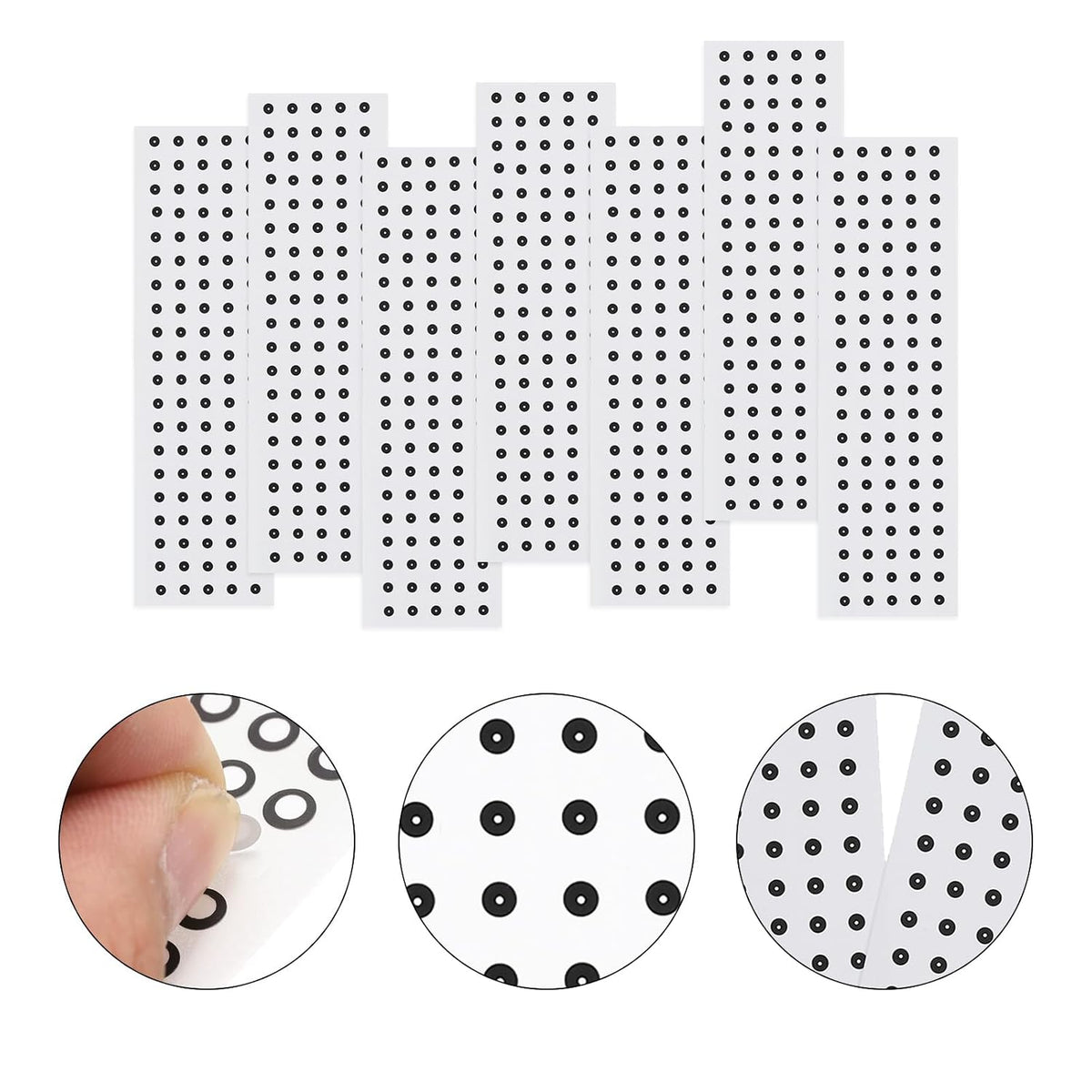 600 szt. Markery do Skanera 3D 2mm Niskie Odblaski Punkty do Skanowania 3D Punkty do Śledzenia Punkt Referencyjny 3D Cel Rozproszony Odblask dla Skanerów 3D Opartych na Kamerze (2x4mm)