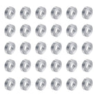 30pcs Aluminum Spacer 5mm Bore x 10mm OD x 3mm Length Screw Standoff Bushing Plain Finish Round Metal Spacer for M5 Screws Bolts and Rods