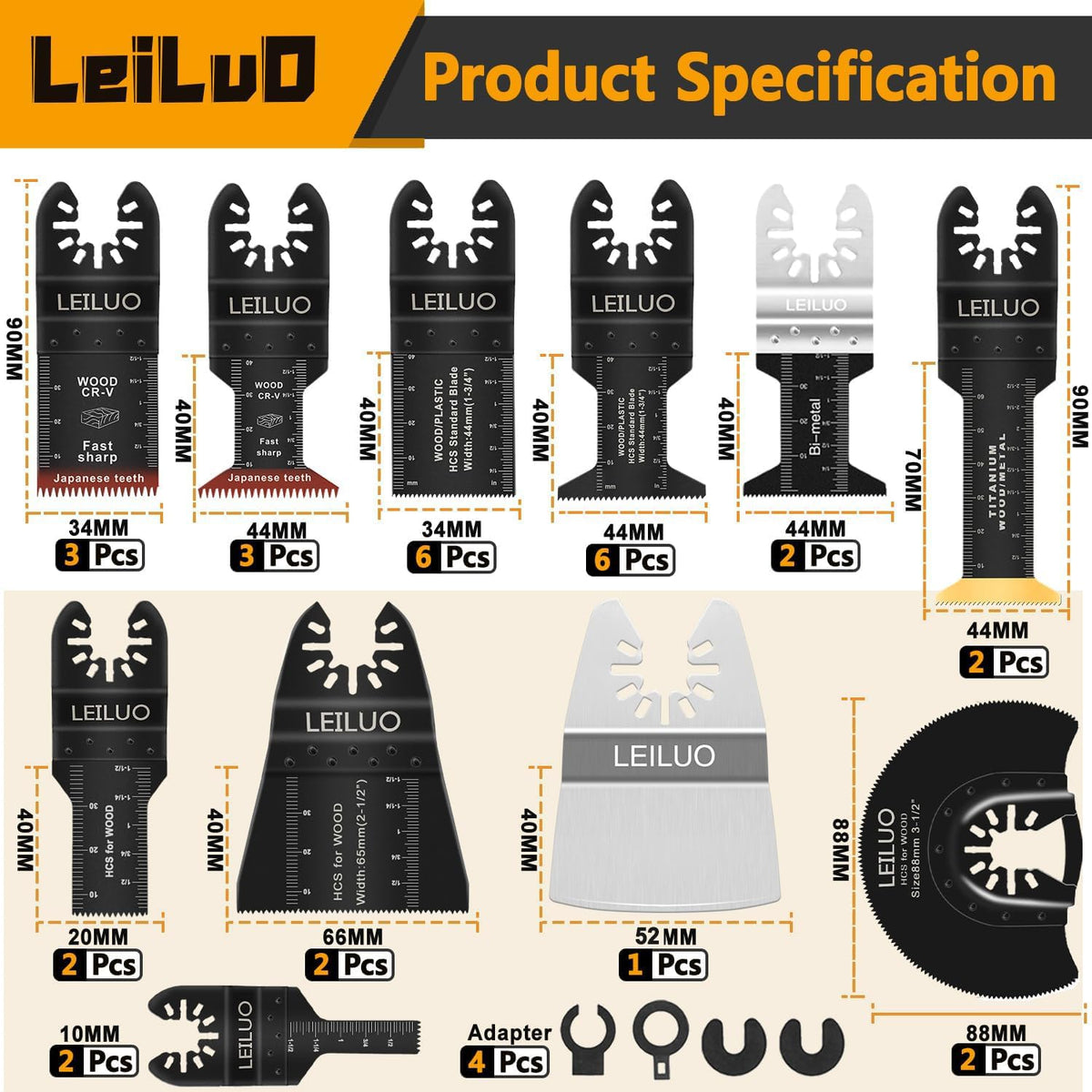 LinkMejor 158Pcs Alat Ganti Multitool, Alat Ganti Peralatan Goyang & Gilingan