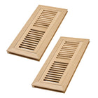 2 Adet Paket Beyaz Ahşap Zemin Kaydedici, Düz Montaj Kanat, 4x12 İnç, Tamamlanmamış