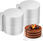 300 Pcs Mini Cake Boards, 3.1 Inch Cardboard Cake Base, Round Paper Dessert Displays Tray for Cupcake Baking Wedding Birthday Party, Silver