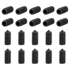 40Pcs Set Screws M4x10mm Carbon Steel Cone Point Hex Socket Grub Screws for Machinery, Home Repairs, and Fixtures Black