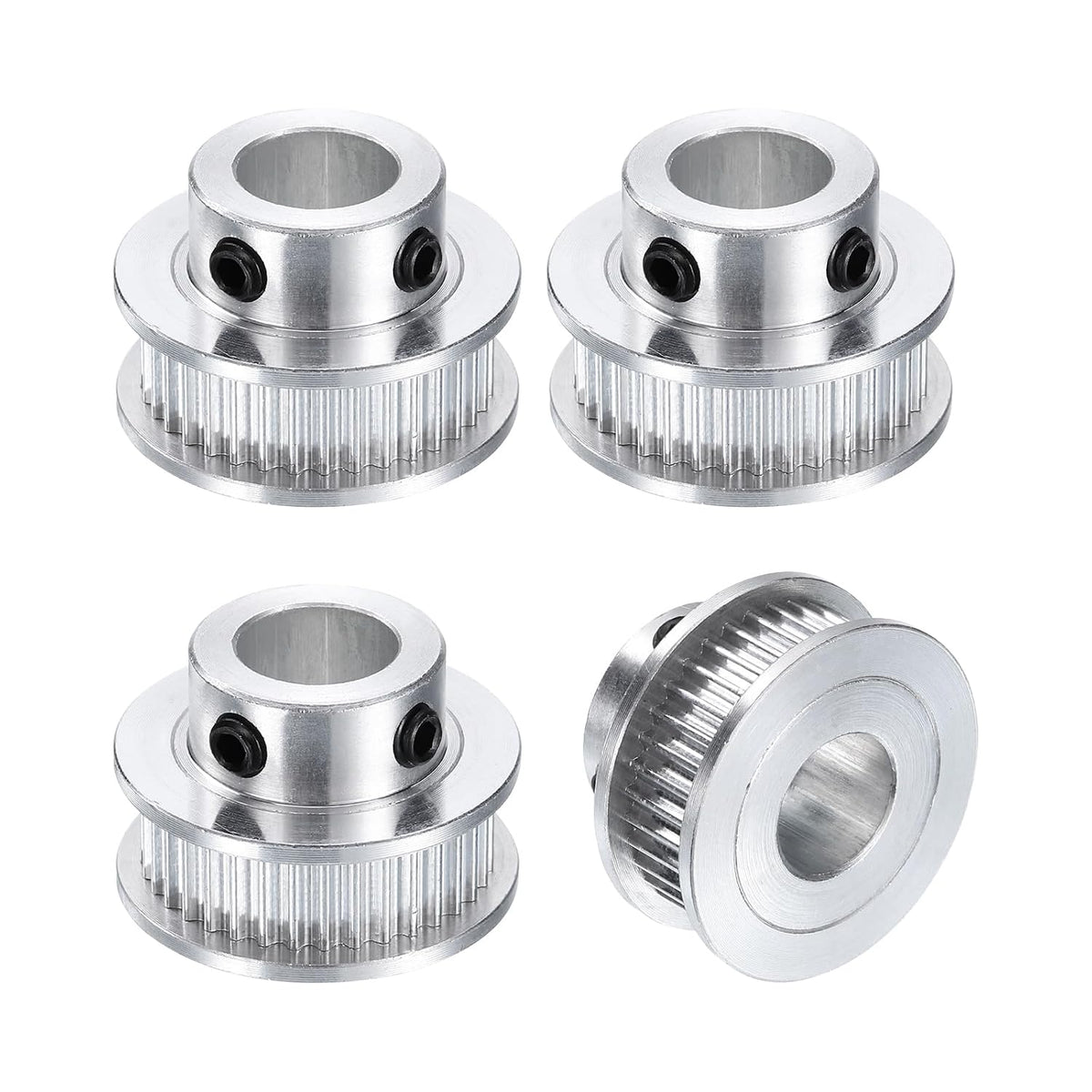4pcs GT-2 36T Pulley Synchronous Wheel 10mm Bore, Aluminum Timing Pulley 36 Teeth, Fit Width 6mm Timing Belt for 3D Printer CNC Machine