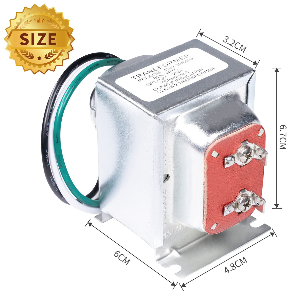 Doorbell Transformer, 16V, 30VA, compatible avec Ring Pro, Nest Hello