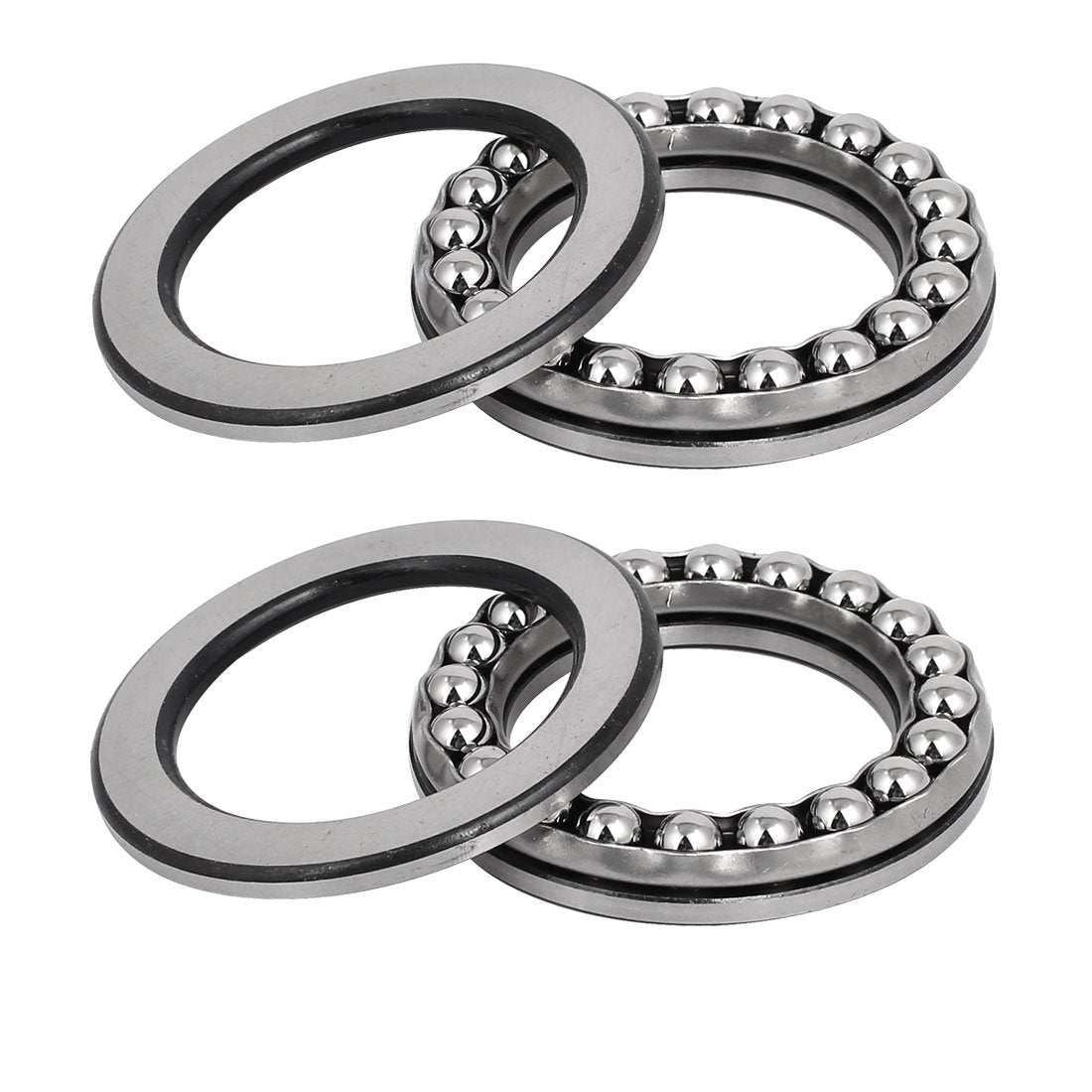 51108 Thrust Ball Bearings 40mm x 60mm x 13mm Carbon Steel One-Way Rolling Direction 2pcs
