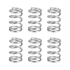 6Pcs Compression Springs, 1.6mm Wire Diameter x 13mm OD x 20mm Length 304 Stainless Steel Extension Spring Ballpoint Pen Pressure Springs for Shop Home Repairs, Silver