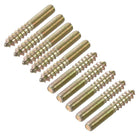 M6 Hanger Bolts Length 1-5/8"(40mm) Double Headed Bolts Self-Tapping Screw 6mm Wood Joint Furniture Legs 10pcs