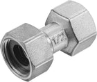 Pipe Fitting Union G1/2 Female Thread Straight Hose Connector Adapter, Nickel-Plated Copper
