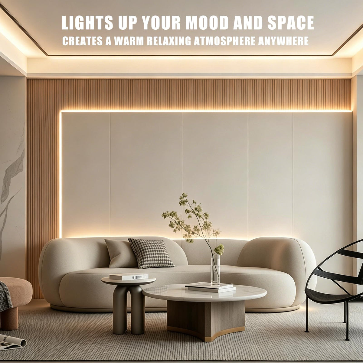 LinkMejor Bluetooth White COB Led Strip Light con Tuya App