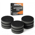 LinkMejor 3 Pouces Pad d'Interface: 9 Pack de Disques de Ponçage en Mousse à Écrou et à Velcro, Pad de Remplacement pour Ponceuse Mini RO, Ponçage de Détail, Doux Éponge de Densité Ronde Amortisseur