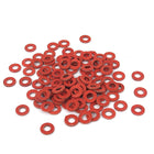 3mmx6mmx1mm Fiber Motherboard Insulating Washers Red 100pcs