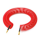 LinkMejor 3/8" x 50FT Polyurethane Recoil with Industrial Quick Coupler Red