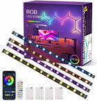 Baterijowe LED Stripy Światłowe, 20 Calowy 4 Sztabki, Bezprzewodowe RGB Światło Strips