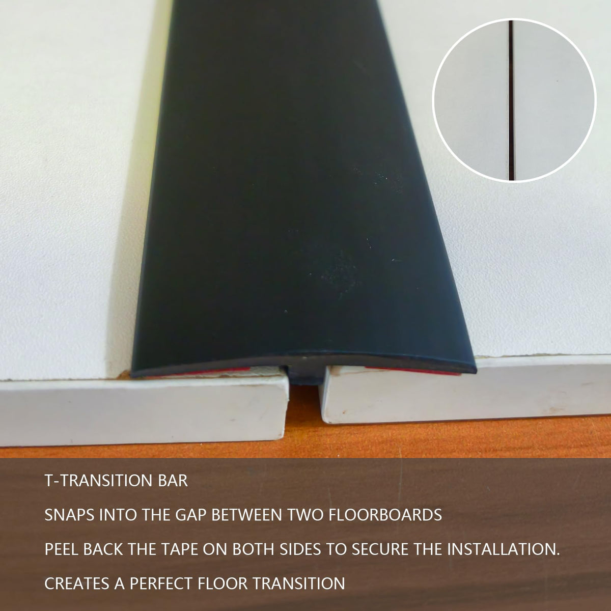 LinkMejor T Molding Esnek Self Yapıştırıcı Zemin Geçiş Bantı