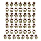 Furniture Threaded Insert Nuts Zinc Alloy M5 Internal Threads 10mm Length 50pcs