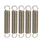 Extended Compressed Spring Wire Diameter 0.039" , OD 0.39" , Free Length 2.36" Stainless Steel Small Dual Hook Tension Spring 5pcs