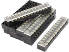 10 Pcs 600V 15A 12P Electric Barrier Terminal Block Strip Connector