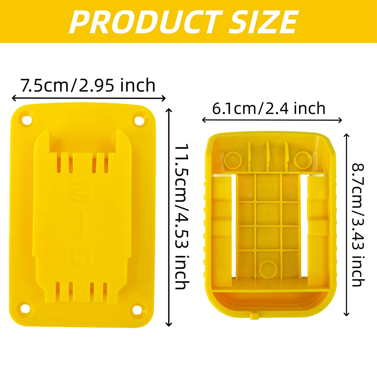 20 Pack Verktygsbatteripackagehållare Kompatibel med Dewalt 20V 60V