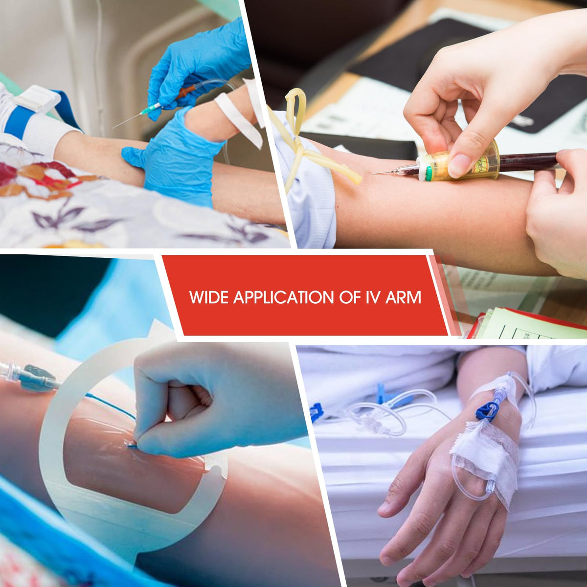 LinkMejor IV Braço de Prática IV, Kit de Treinamento de Flebologia e Puncção Venosa