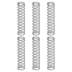 6Pcs Compression Springs, 1mm Wire Diameter x 8mm OD x 50mm Length 304 Stainless Steel Extension Spring Ballpoint Pen Pressure Springs for Shop Home Repairs, Silver