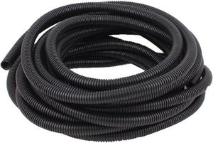 10 M 13 x 16 mm Plastic Flexible Corrugated Conduit Tube for Garden,Office Black