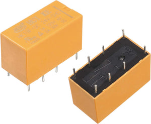 10 Pcs DC 24V Coil 1A/125VAC 2A/30VDC 8 Pins PCB Power Relay HK19F