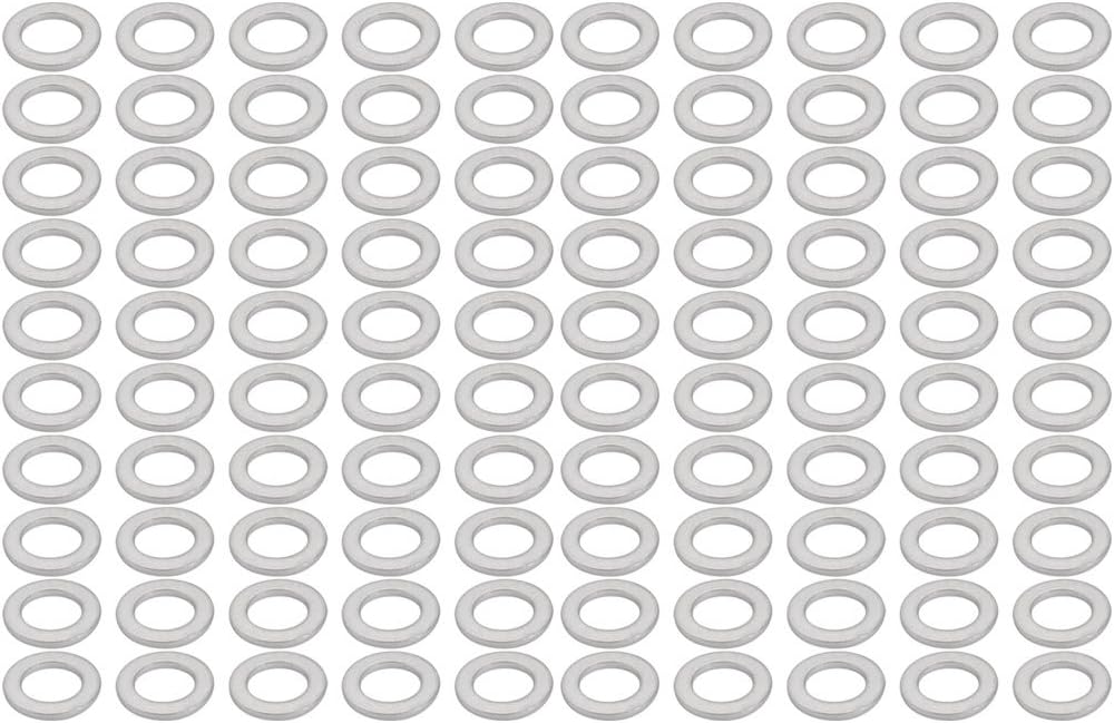 100Pcs 12mmx20mmx2mm Aluminum Motorcycle Hardware Drain Plug Washer