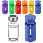 LinkMejor 6 Sets 3ml Glas Beschermende Vial Knoop en Hoes Combinatie