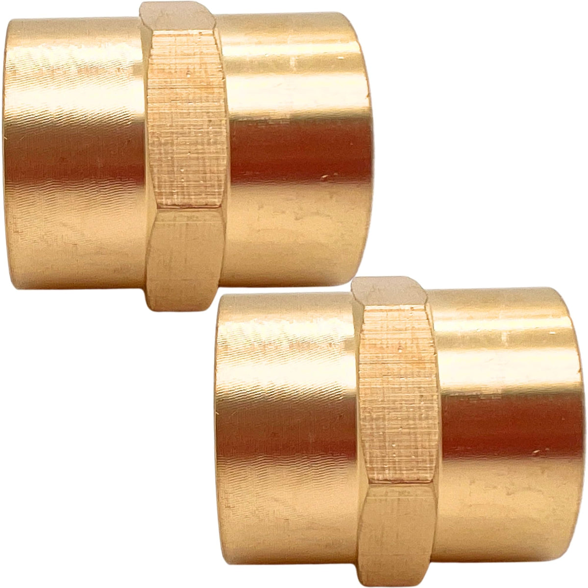 2PCS 1/2" x 1/2" Bakır NPT Kadın Bağlantı Hex by LinkMejor