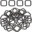 Metal Rectangular Ring Buckles, Square Loop Buckles for Straps Webbing Belt Attachments for Handcrafted Bags