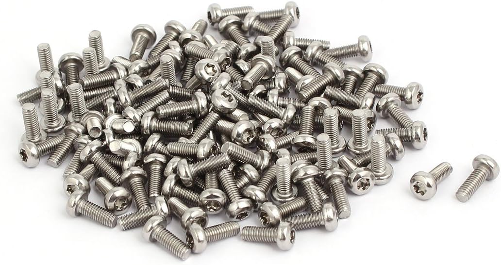 M3x8mm 304 Stainless Steel Button Head Torx Screws Fasteners 120pcs