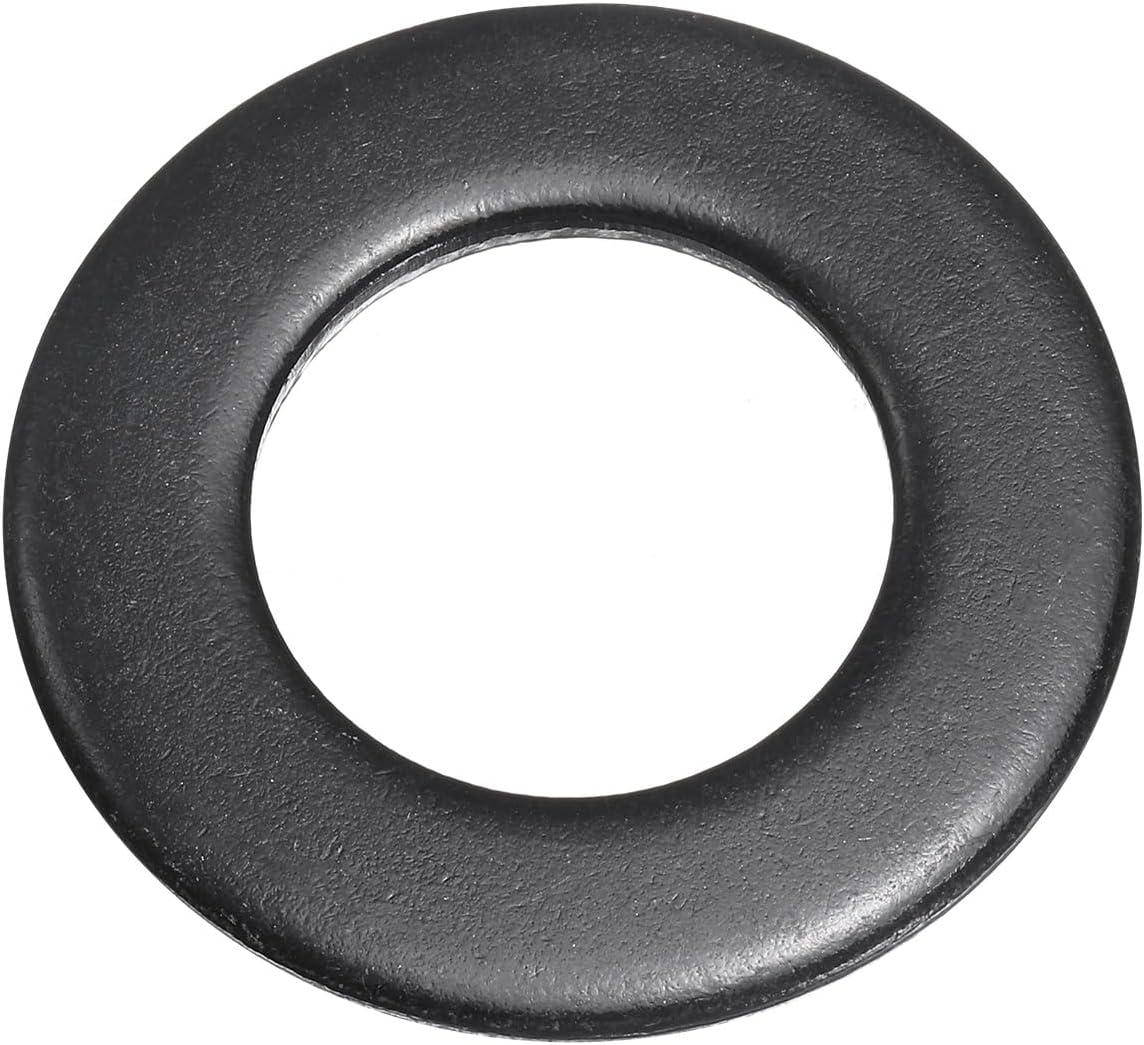 M30 Stainless Steel Flat Washers, 30mm ID x 56mm OD x 4mm Thick Black Zinc Plated Metal Washers for Screws and Bolts