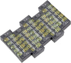 5 Pcs 5 Positions Dual Rows 600V 25A Cable Barrier Block Terminal Strip TB-2505L