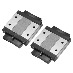 2pcs MGW15C Linear Bearing Sliding Carriage Block with Mini Guide for 42mm Linear Motion Slide Rail Guide, 3D Printer, CNC Machine
