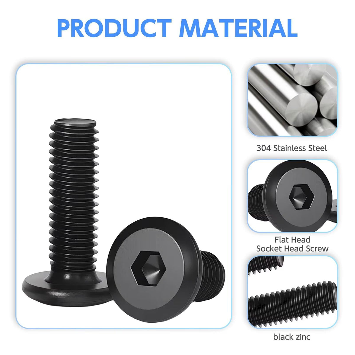 30 Sets 1/4 Threaded Inserts for Wood Kit for Woodworking & DIY Projects