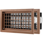 LinkMejor Crawl Space Foundation Vent Cover Automatic 8x16 Inch, Brown 2 Pack